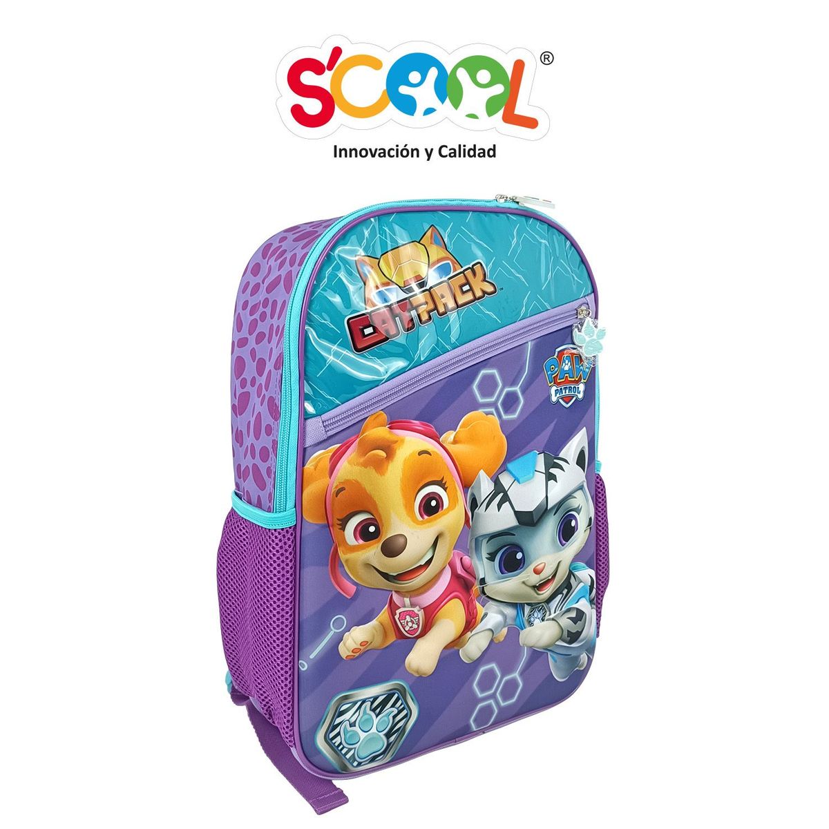 SCOOL - Set Mochila Ranger Deluxe Oficio Eva 3d Paw Patrol niña Scool