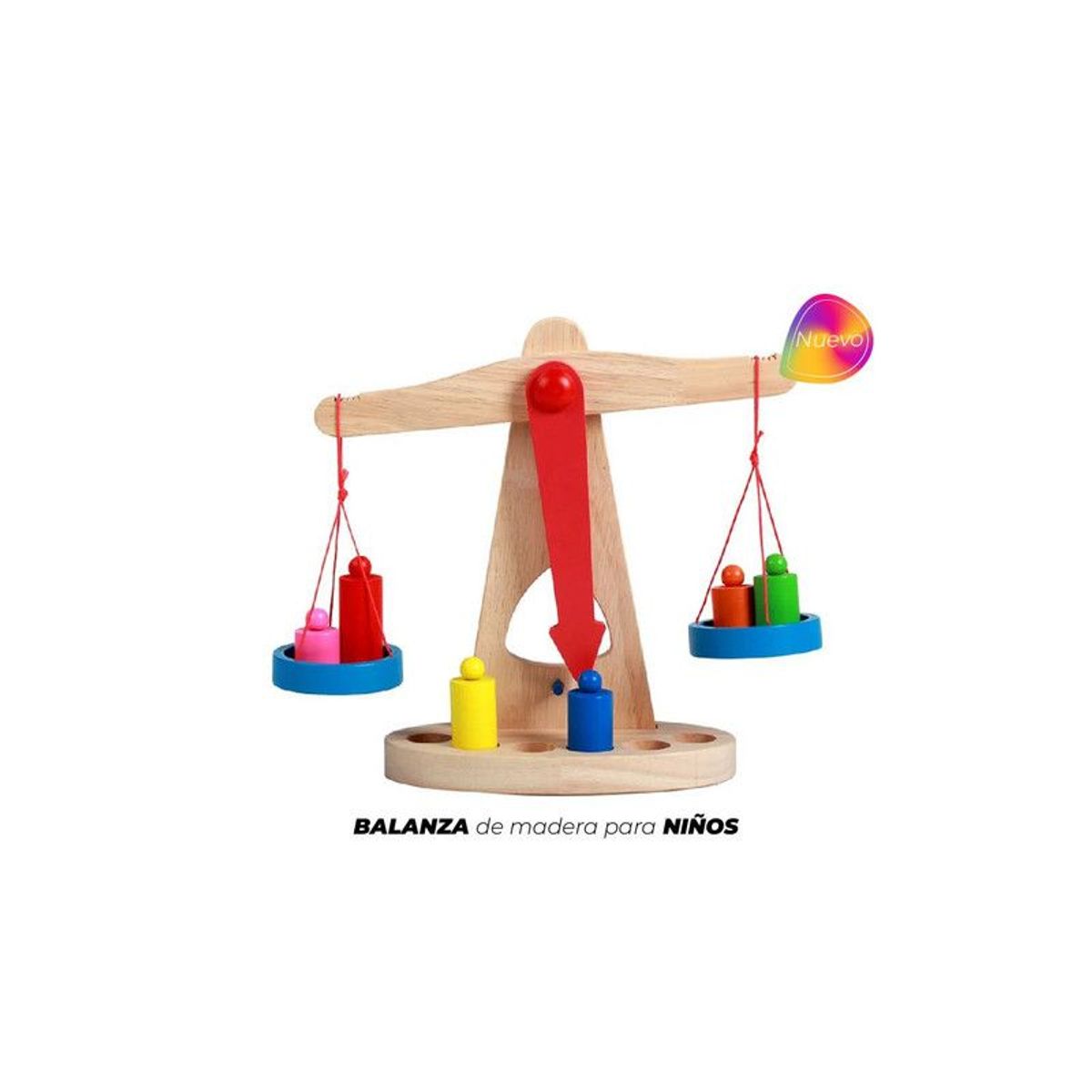 GENERICO - Balanza de Madera Didáctico ABC