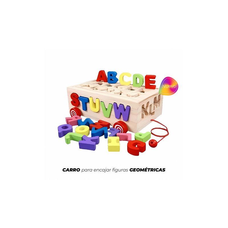 GENERICO - Juego Didáctico Carro de Encaje ABC