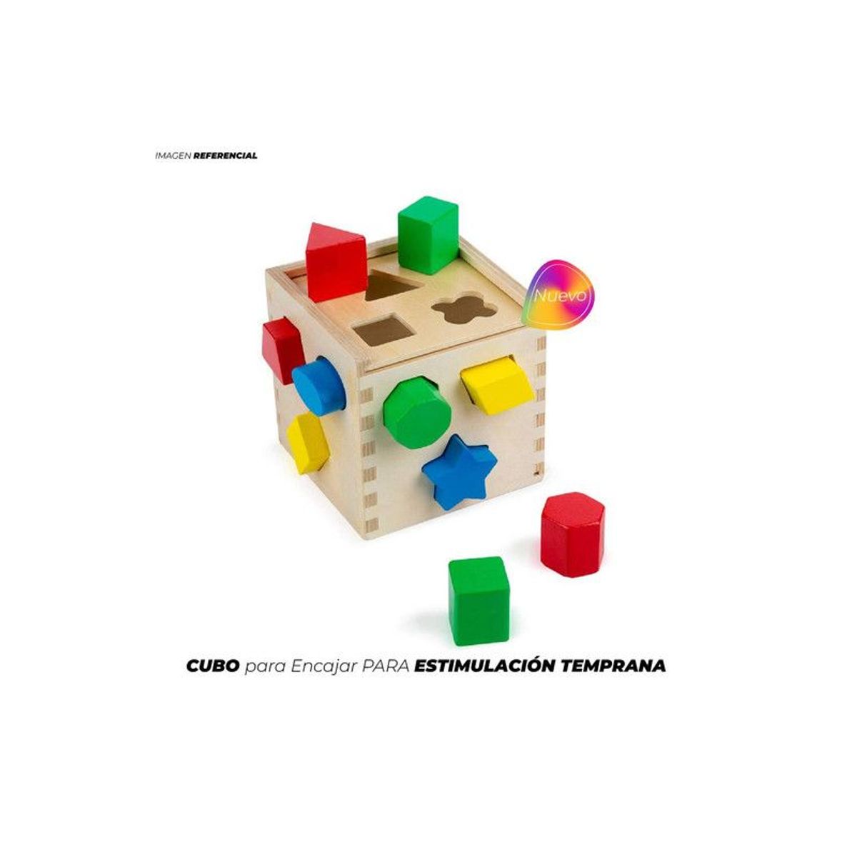 GENERICO - Cubo para Encajar para Estimulación Temprana
