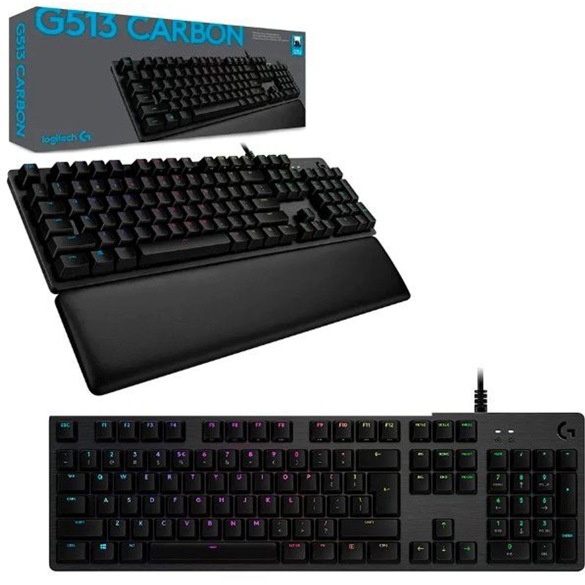 LOGITECH - Teclado Gaming Logitech G G513 Carbon RGB GX Brown