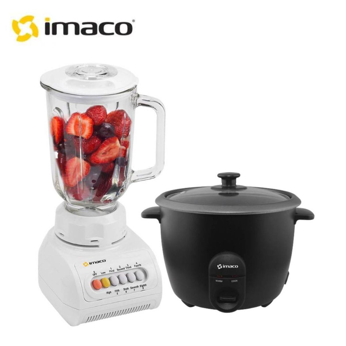 IMACO - COMBO IMACO LICUADORA 8 VEL + OLLA RC18