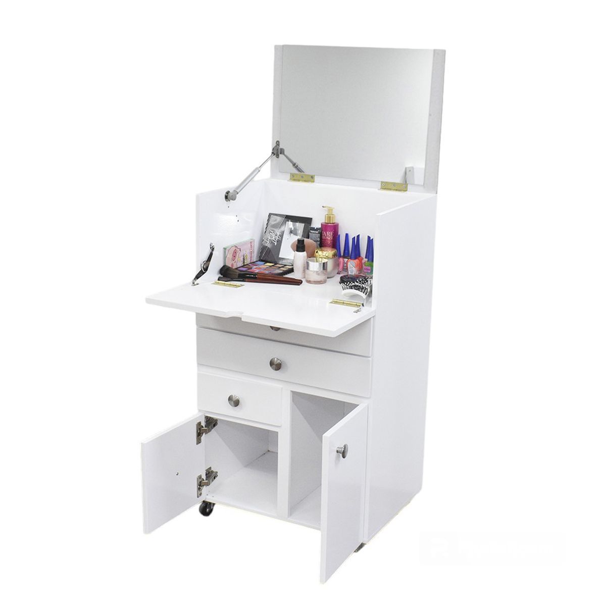 GENERICO - Velador Tocador Con Espejo Azumi Armado - Gaudi