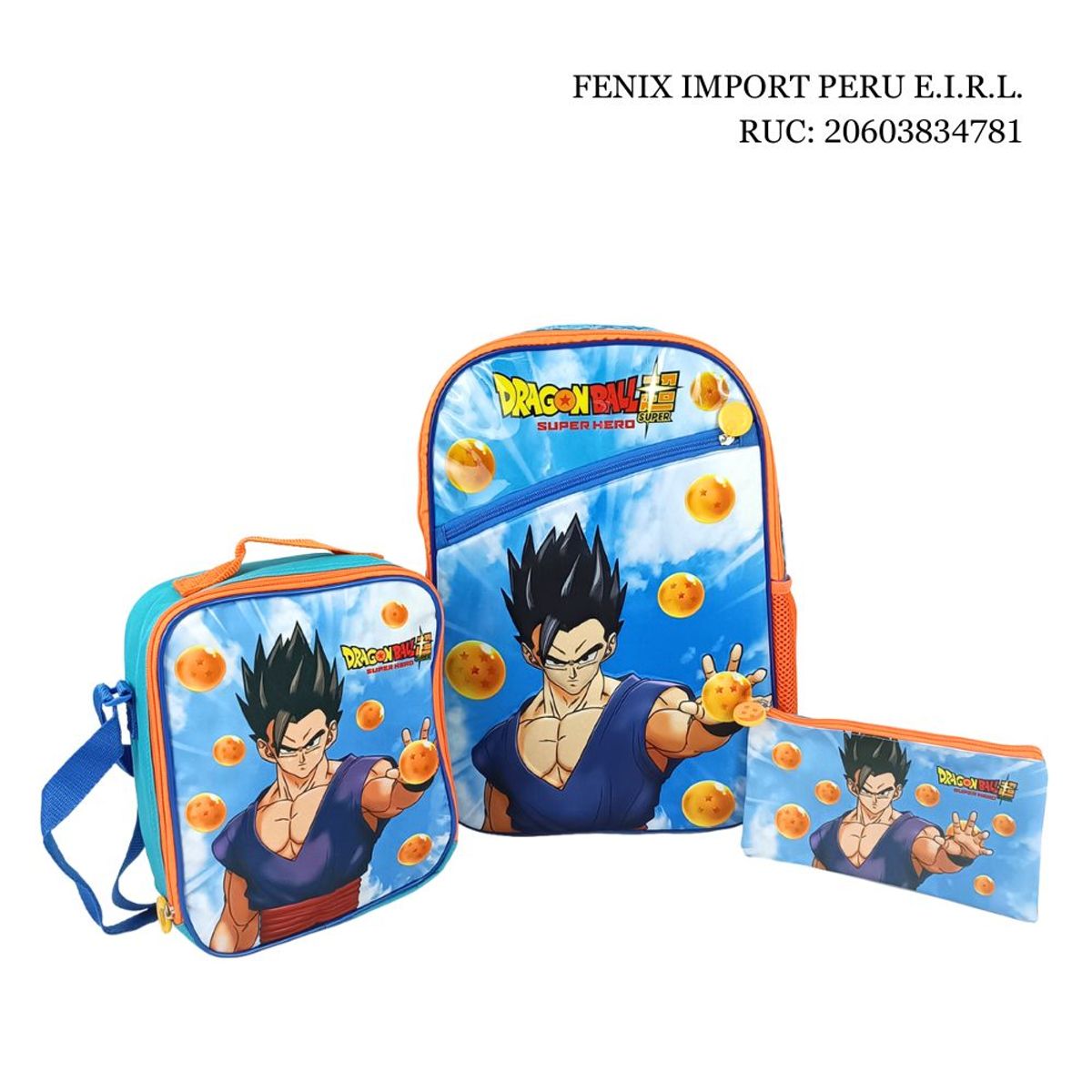 SCOOL - Set Mochila Ranger Deluxe Oficio Eva 3d Drangon Ball Scool