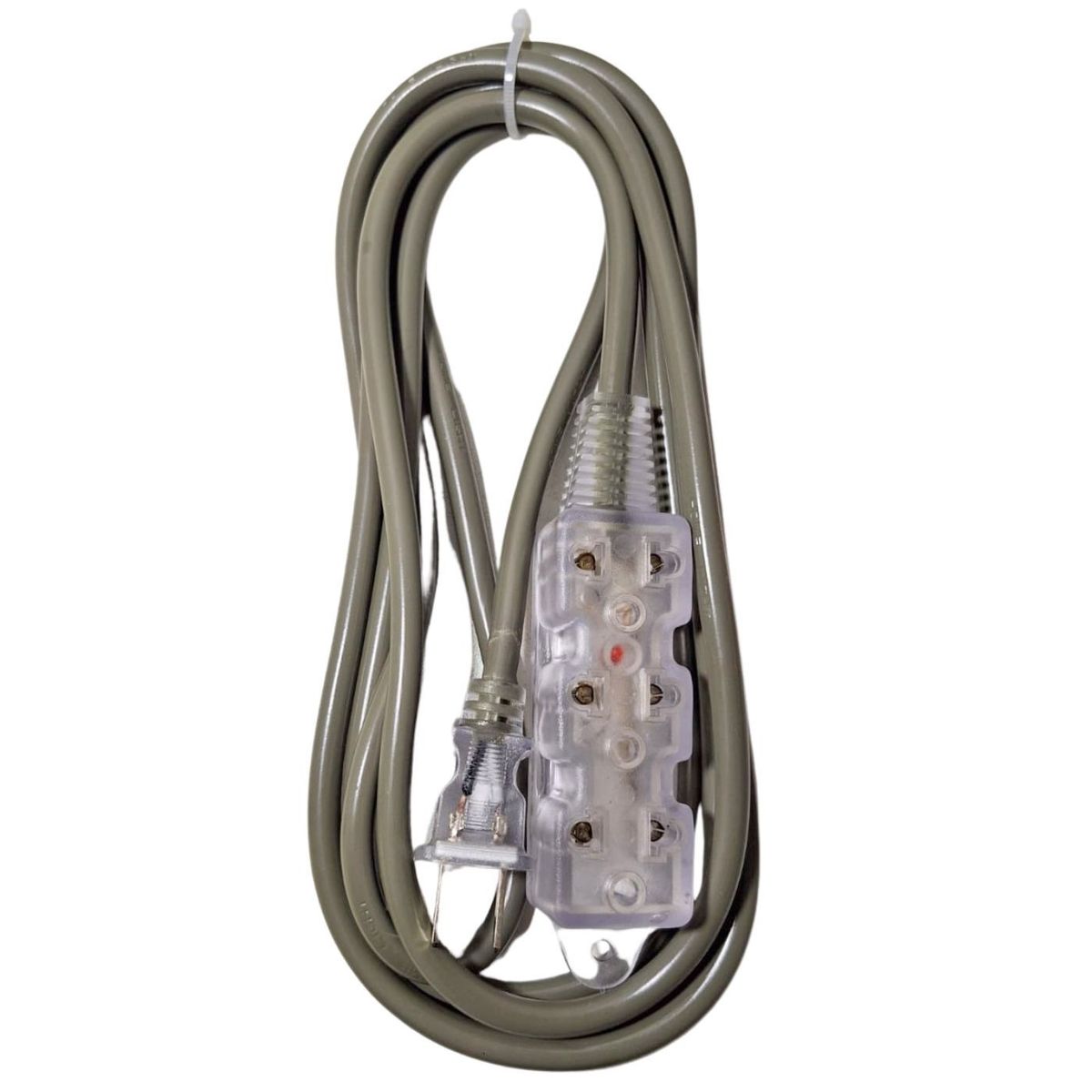 HOME LIGHT - Extension electrica vulcanizado 3 metros 3 tomas gris Home Light