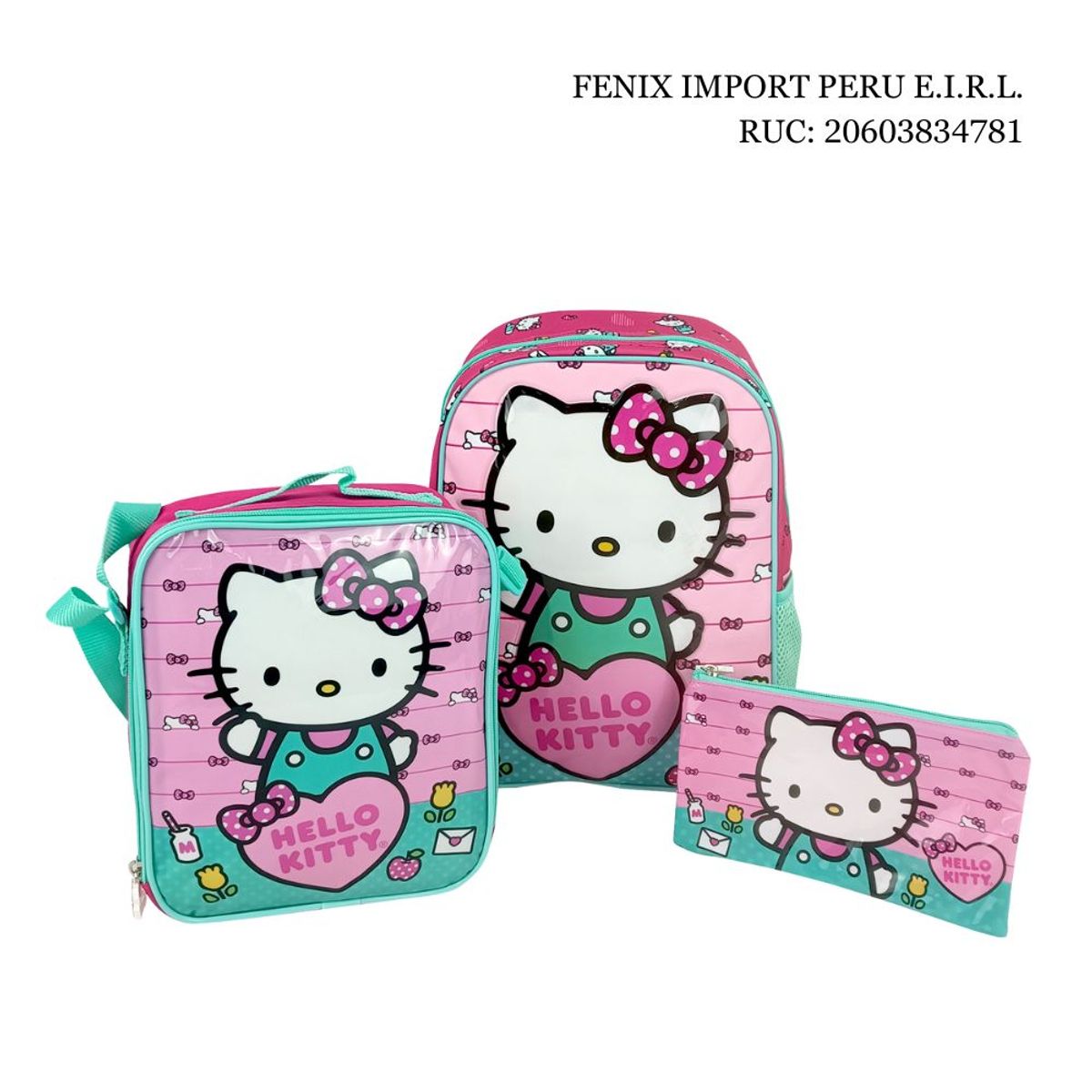 SCOOL - Set Mochila Kombat A4 Hello Kitty Scool