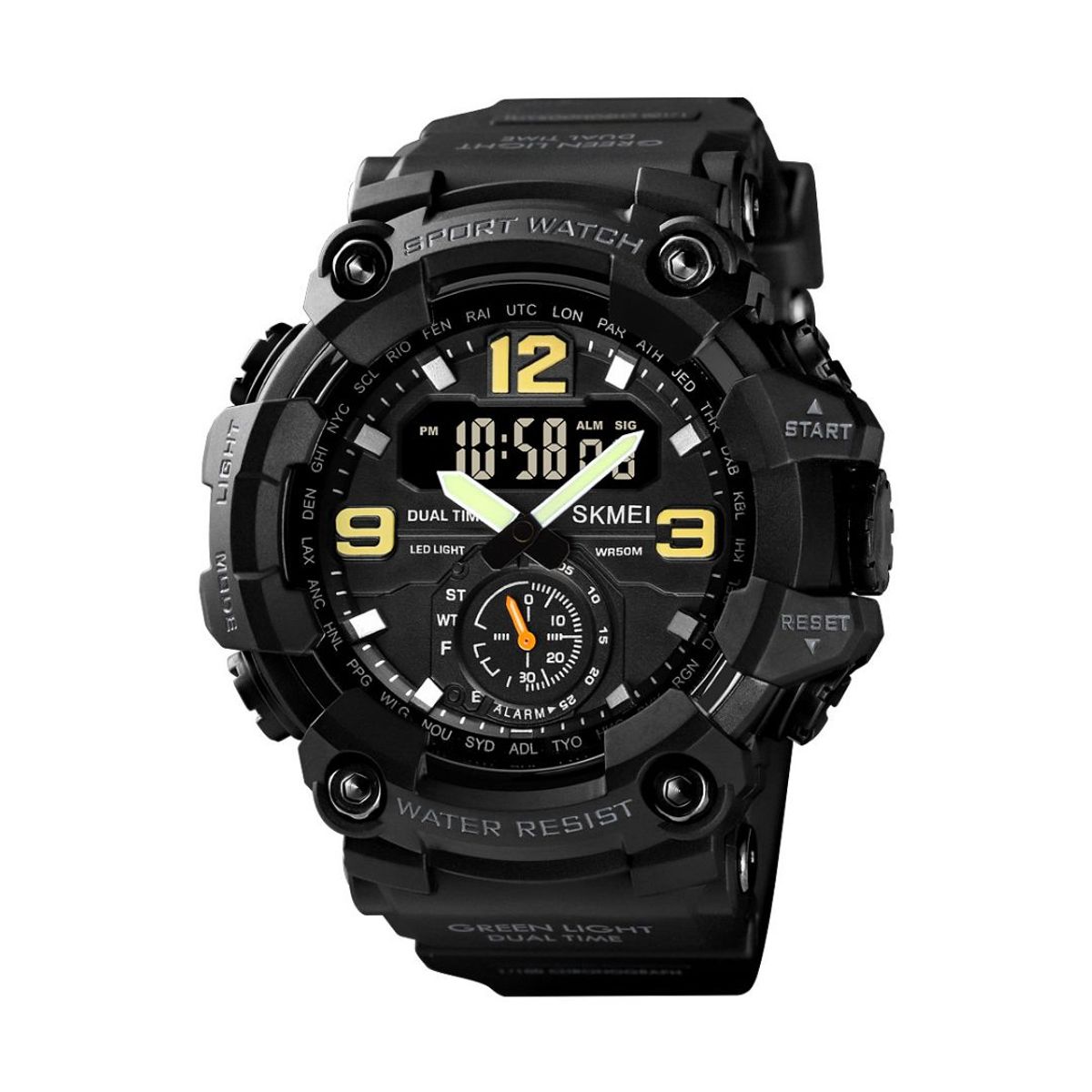 SKMEI - Skmei - Reloj Análogo-Digital 1637BK para Hombre