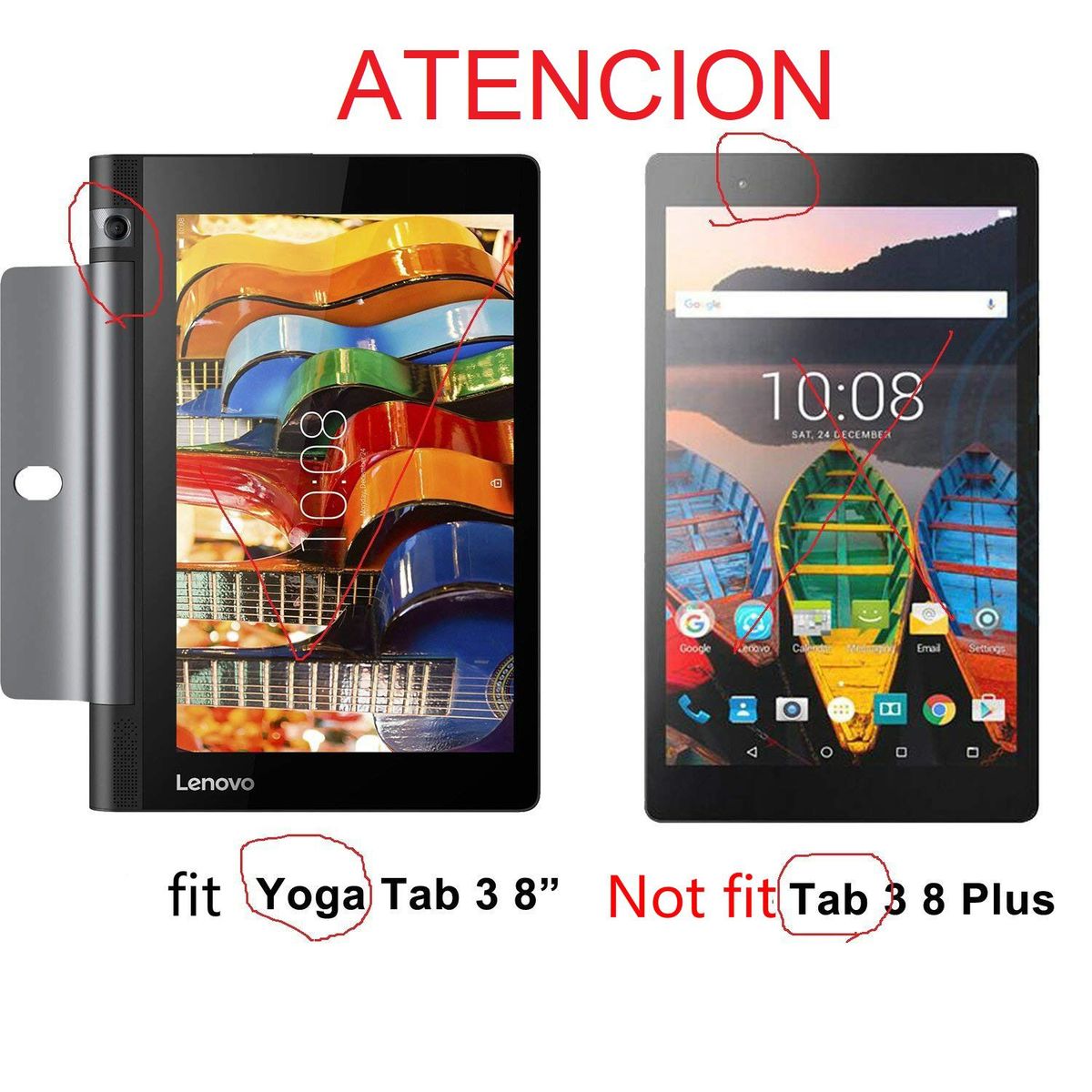 GENERICO - Protector de Pantalla de Vidrio 9H para Lenovo Yoga Tab 3 8.0 YT3-850