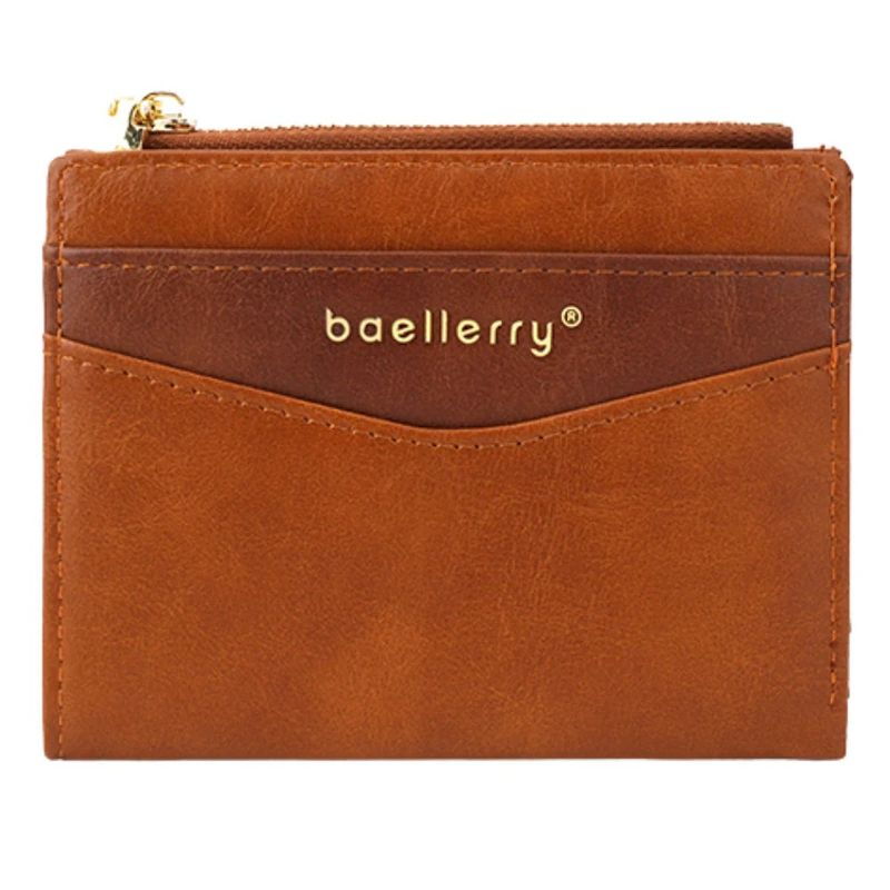 BAELLERRY - Moderna billetera de cuero vegano PU DR101