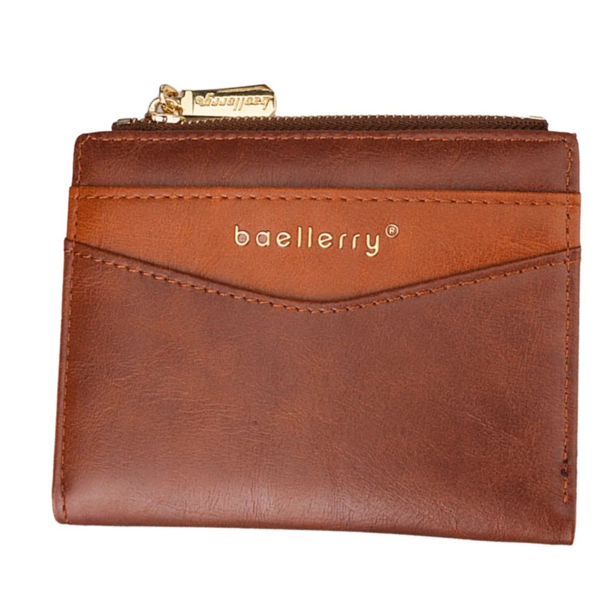 BAELLERRY - Moderna billetera de cuero vegano PU DR101