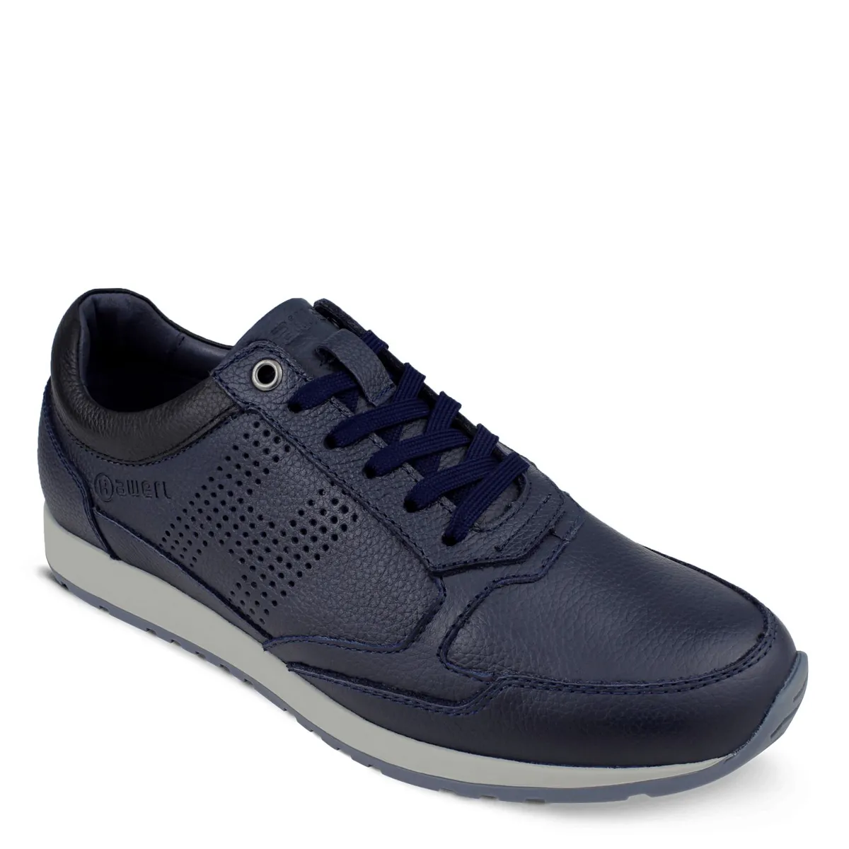 HAWERL - Zapatilla Yogi de Cuero Hombre H486 Azul