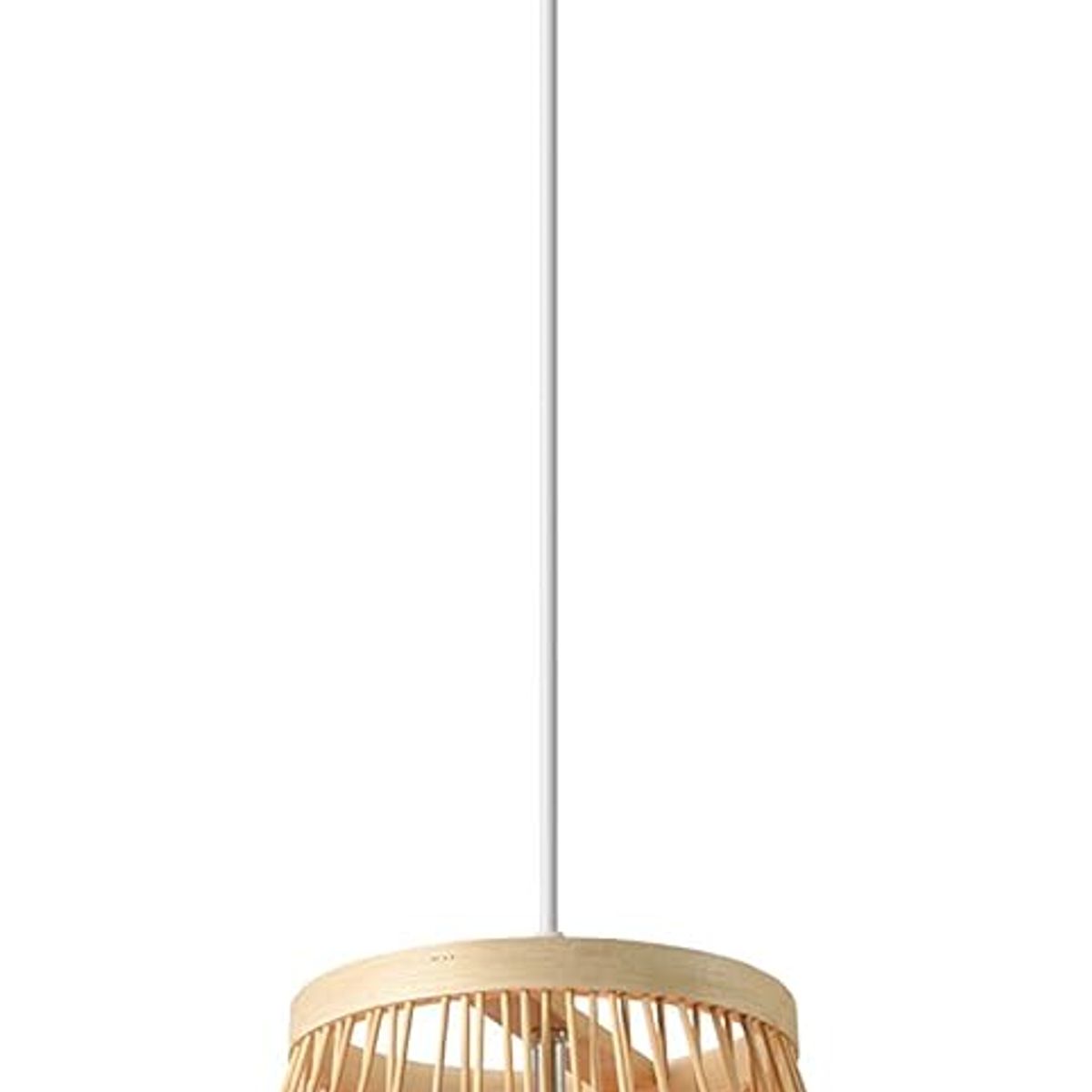 GENERICO - Lámpara colgante moderna de jaula de bambú