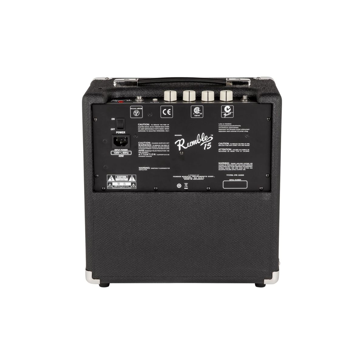 FENDER - Amplificador para Bajo Fender Rumble 15 (V3) Blacksilver