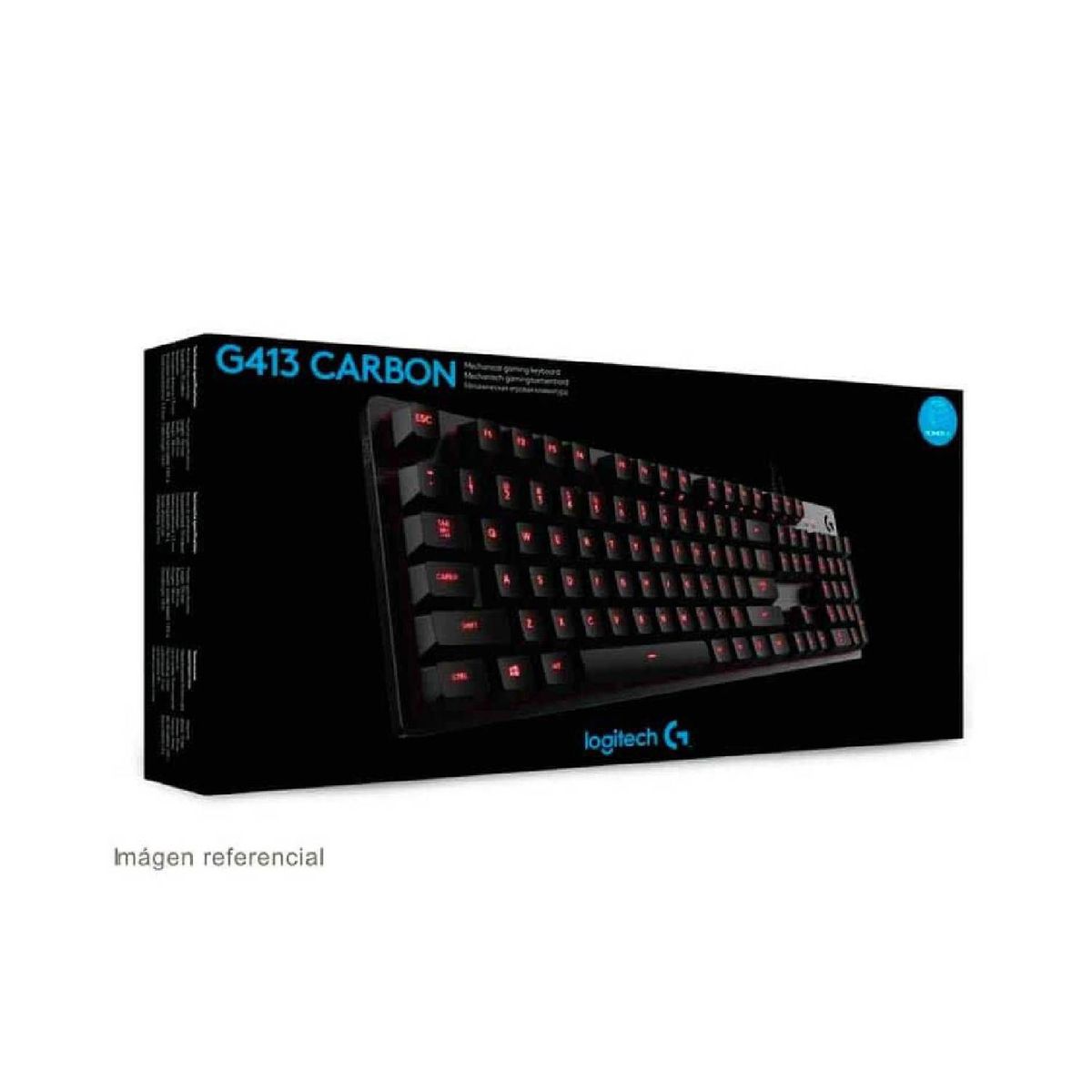 LOGITECH - Teclado Logitech G413 Gamer Mecánico Carbón Negro