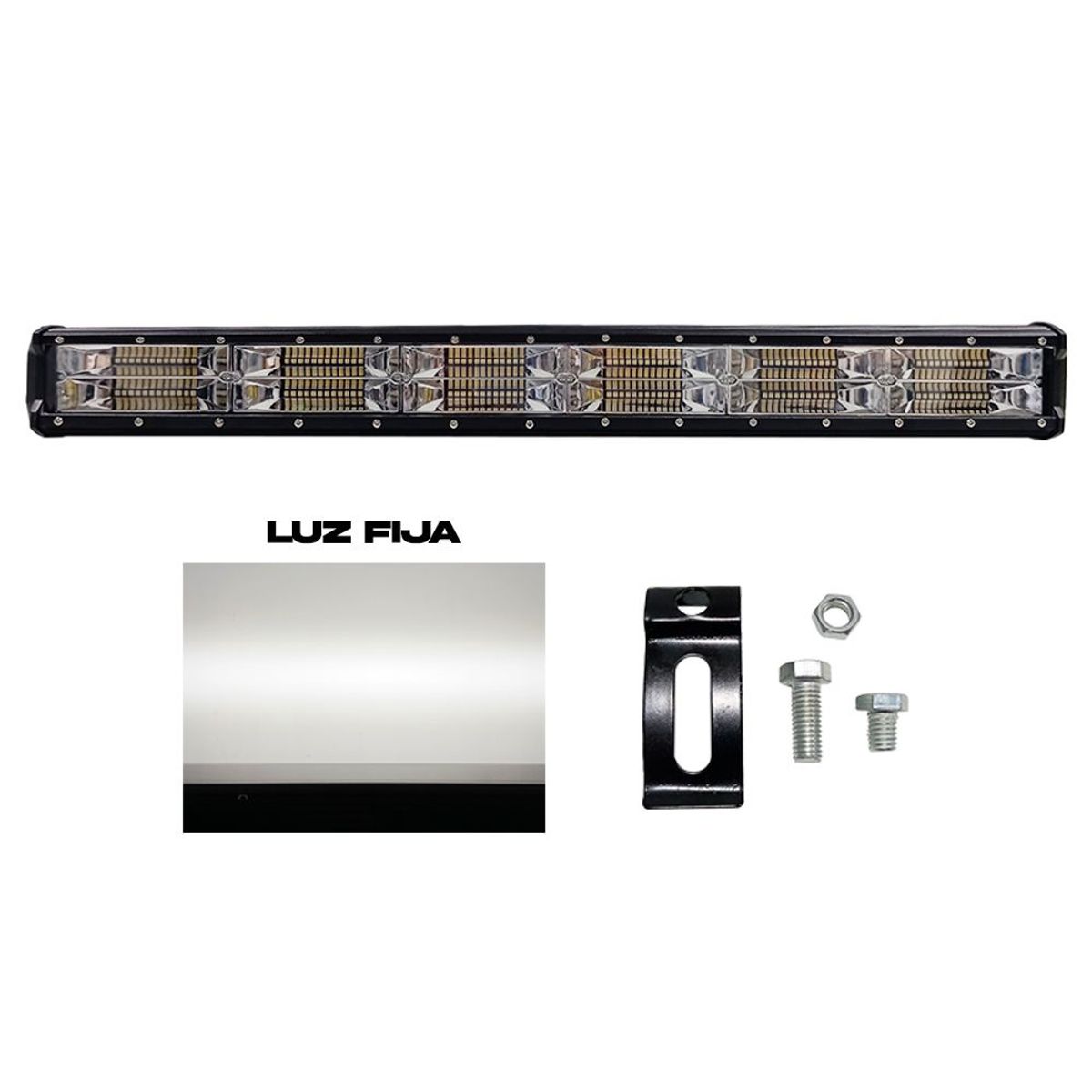 GENERICO - Barra Led Neblinero 432 W Luz Blanca 144 Leds Marca Lux Led