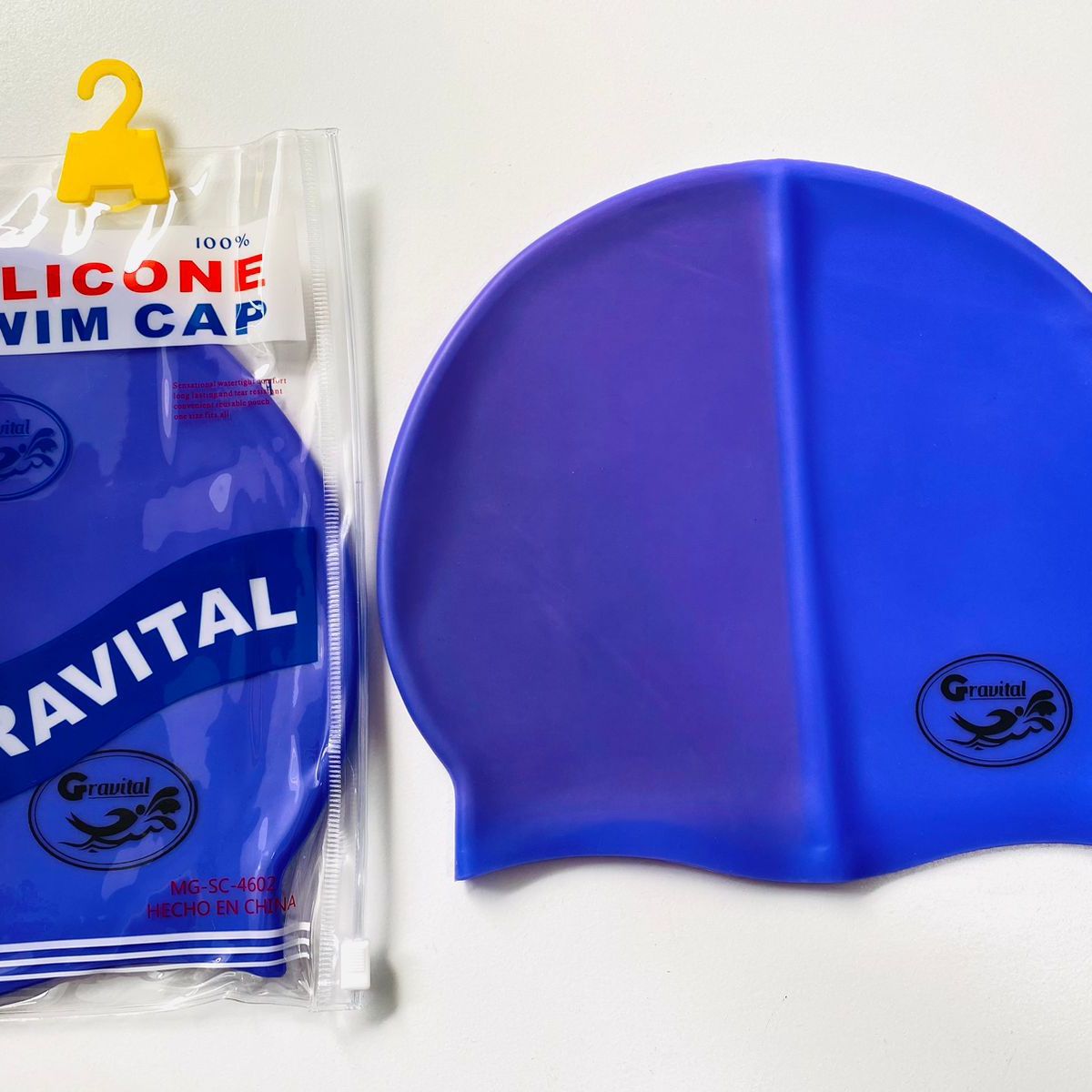 GRAVITAL - Gorro de silicona de natación AZUL