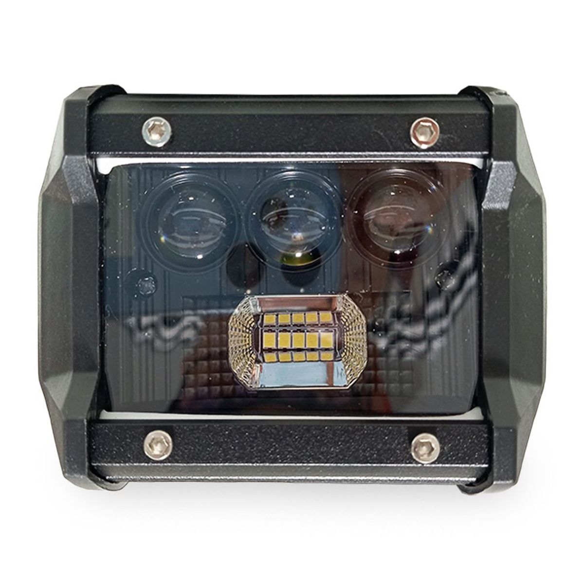 GENERICO - Barra Led Neblinero 24w Lupa Luz Blanca 8 Led Auto Moto