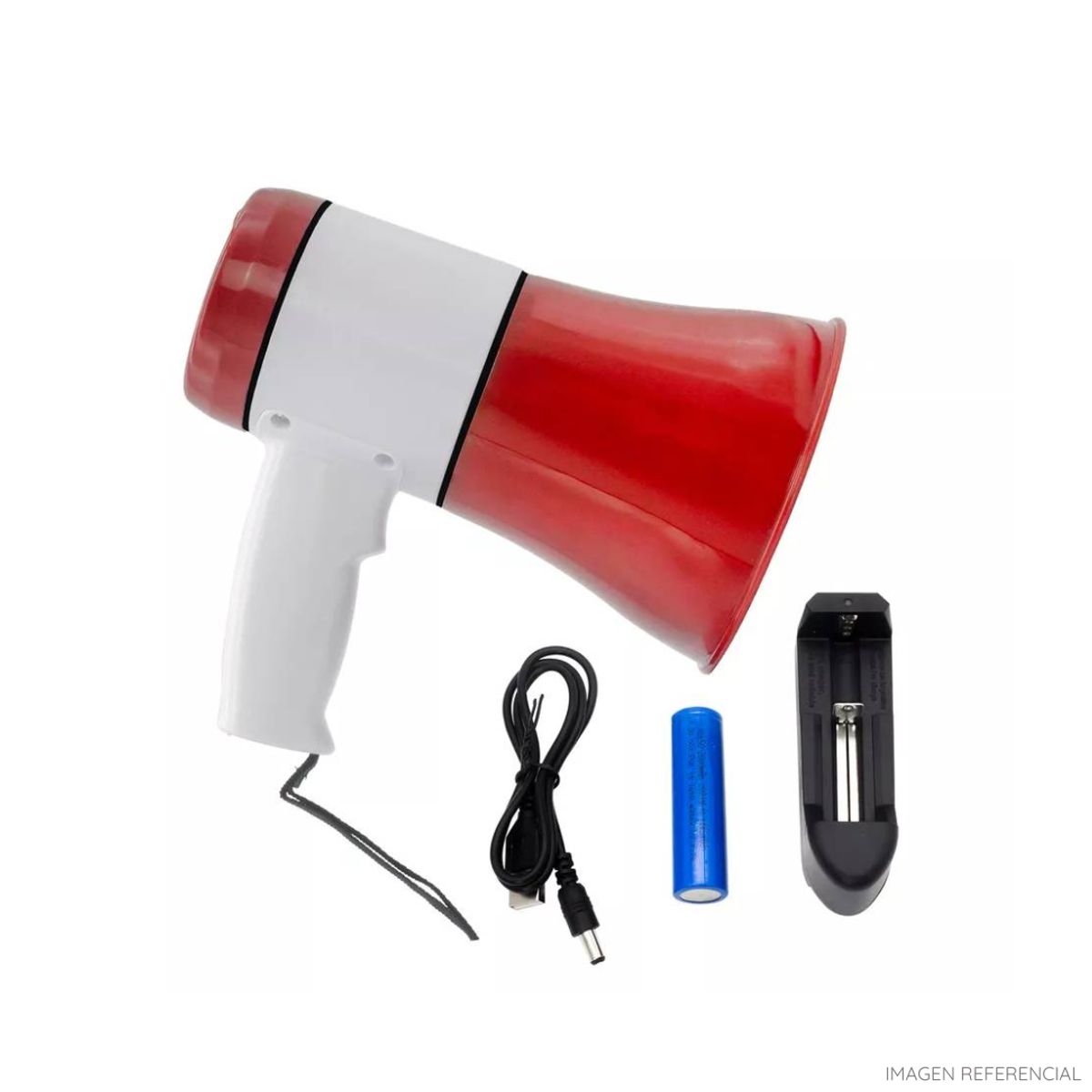 INSPIRA MARKET - Megafono 35W recargable para eventos y reuniones color Aleatorio