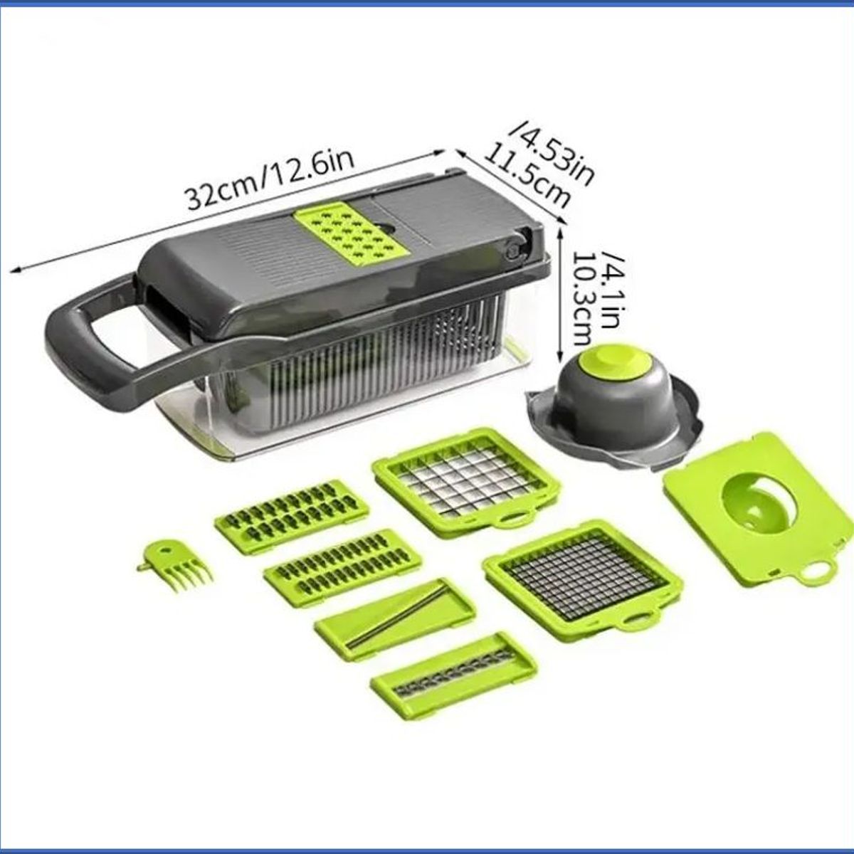 GENERICO - Rebanador de verduras multifuncional 12 en 1