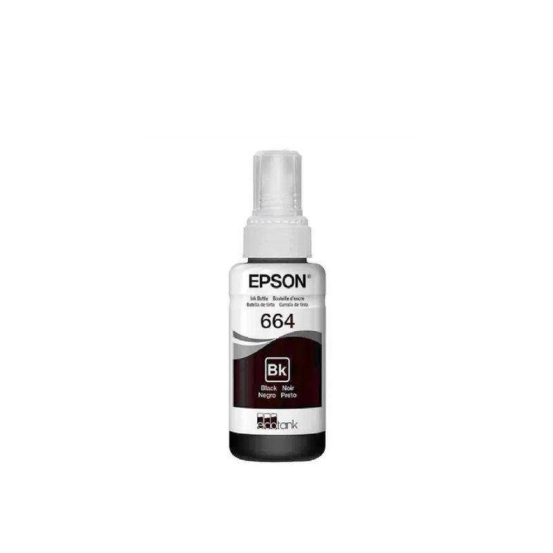 EPSON - TINTA EPSON 664 BLACK 70ML PARA L110/L120/L121/L200/L220 P/N: T664120
