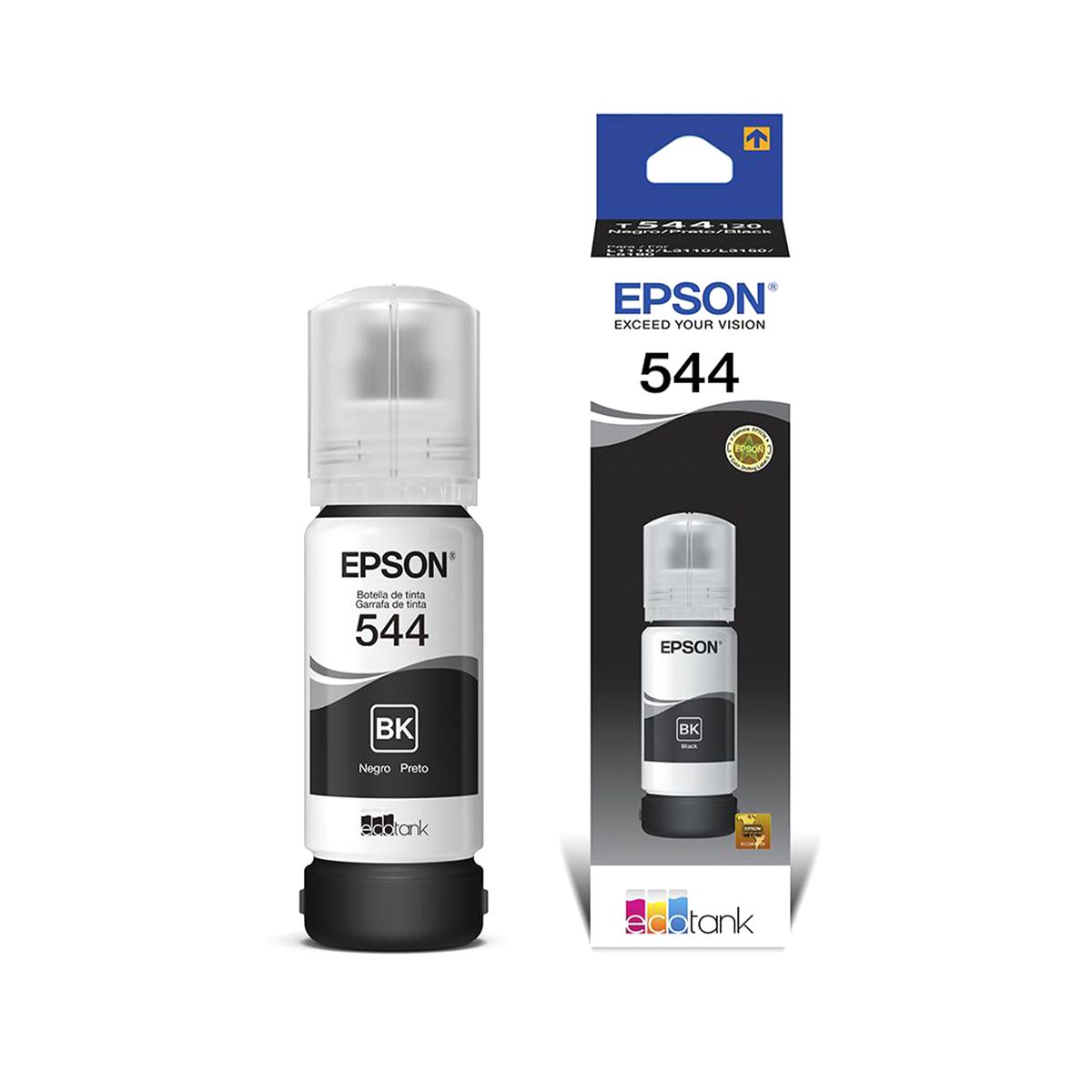 EPSON - TINTA EPSON 544 NEGRO PARA L1110/L1210/L3110/L3150/L3210 P/N:T544120