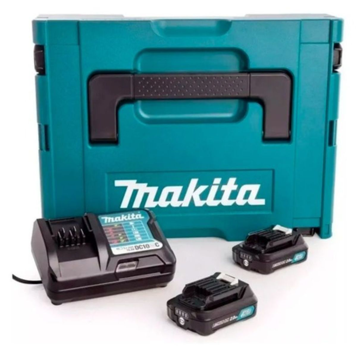 MAKITA - Set 2 Bat 12V CXT 2Ah BL1021B + Carg 12V DC10SB + MacPak Makita