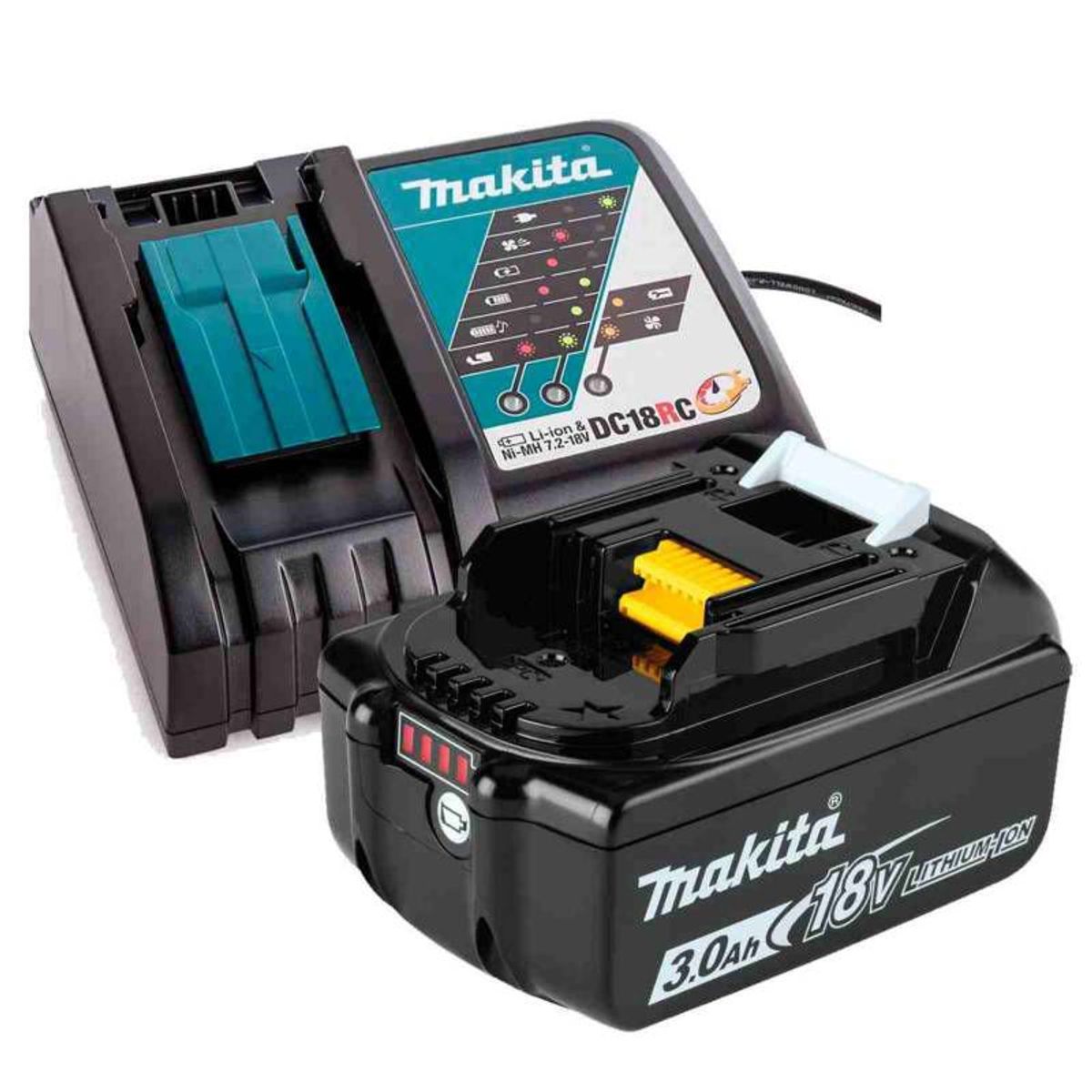 MAKITA - Set Batería 3.0 Ah + Cargador Makita 191A24-4