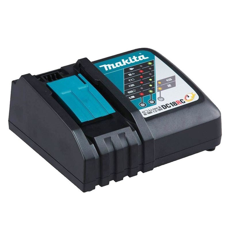 MAKITA - Cargador Rápido para Batería de Ion de Litio 18V LXT Makita DC18RC