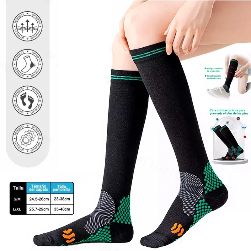 GENERICO - Medias de Compresión Muscular para Varices Arco y Talon