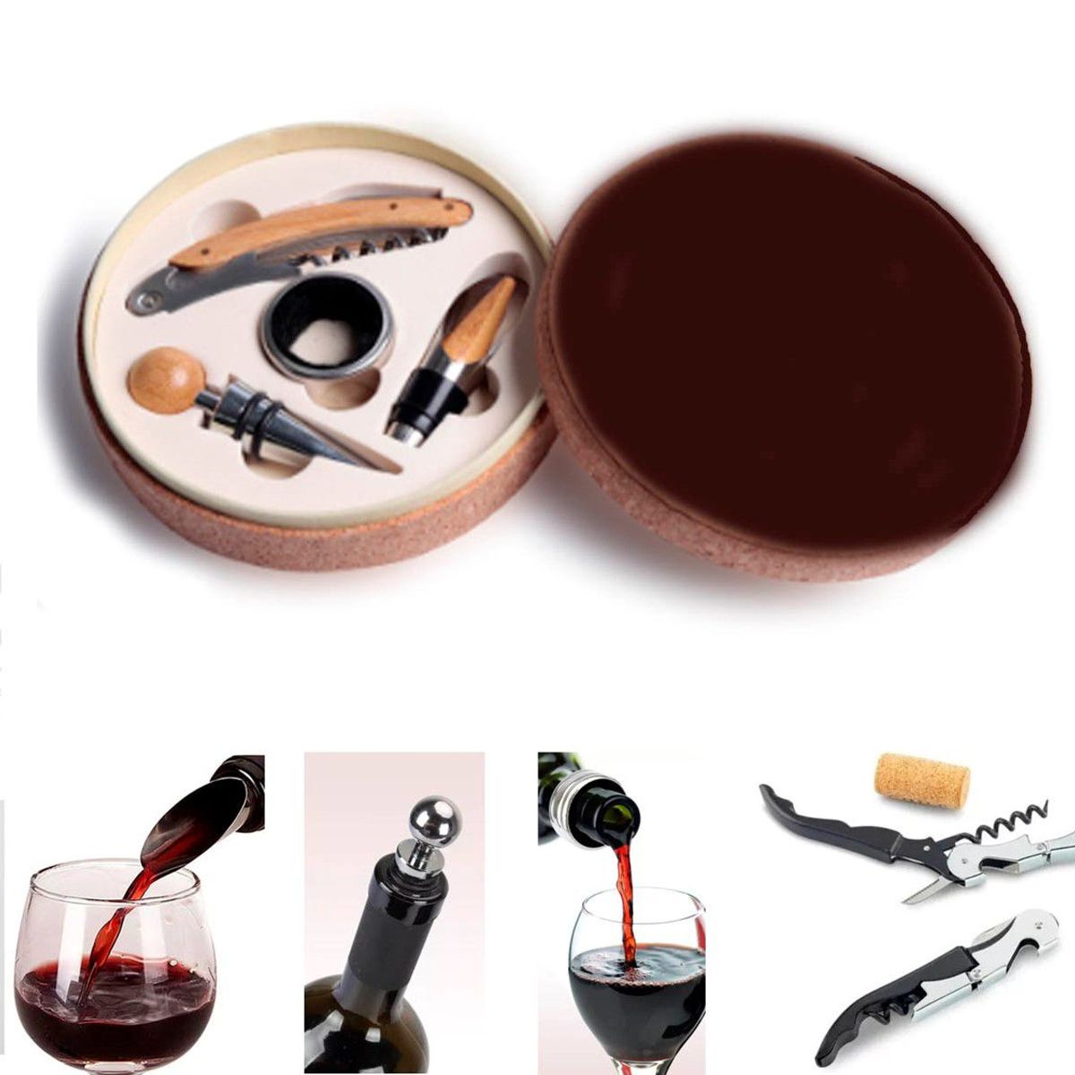 GENERICO - Kit para Vino 5 piezas