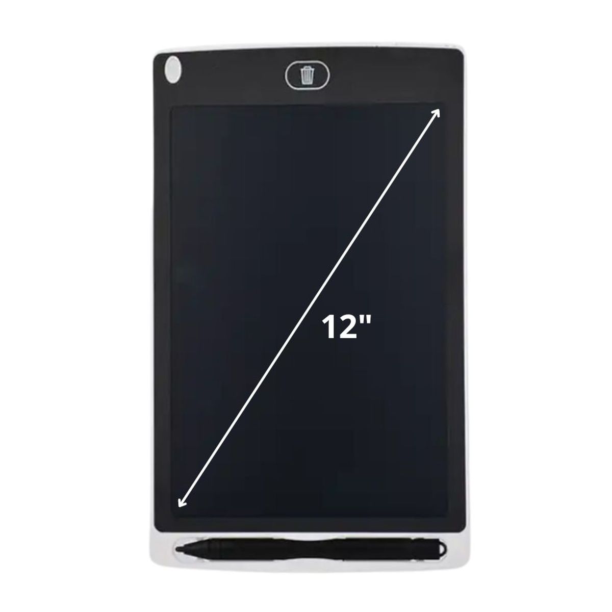 GENERICO - Pizarra Tableta Magica 12 pulgadas LCD - BLANCO