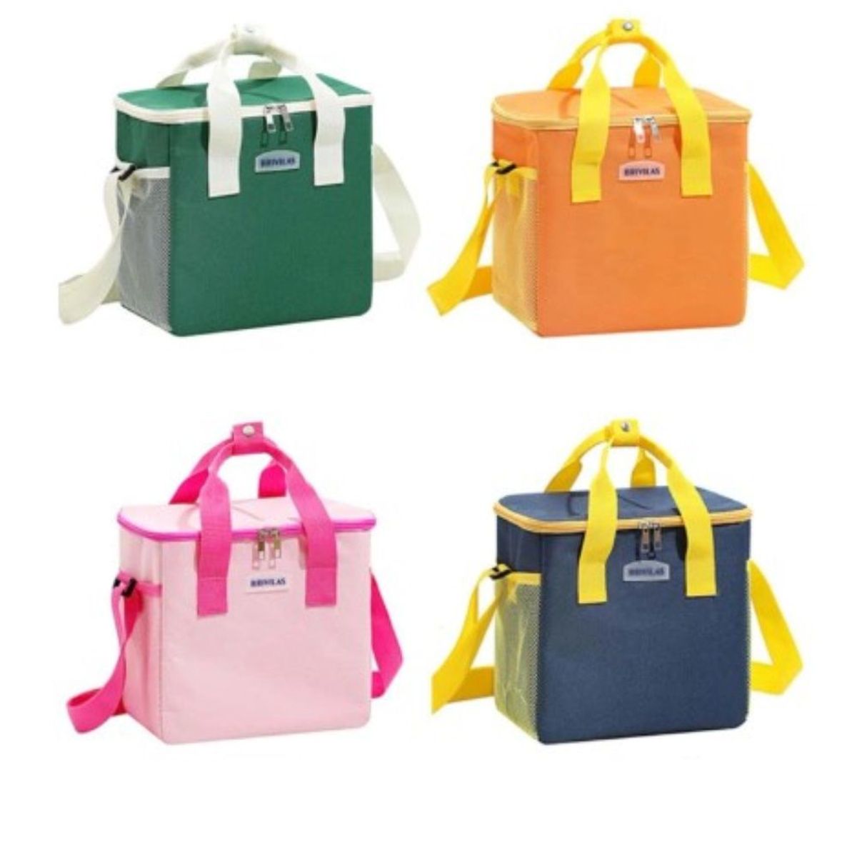 GENERICO - Lonchera Térmica 3 Compartimentos Bolsa Almuerzo Cierre Brivilas