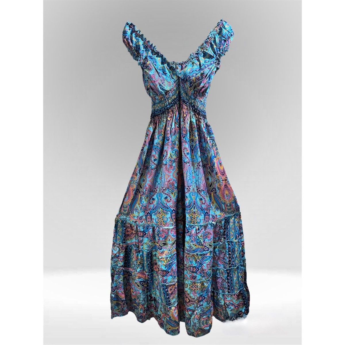 KUKUYU - Vestidos largo off shoulder para mujer Kukuyu