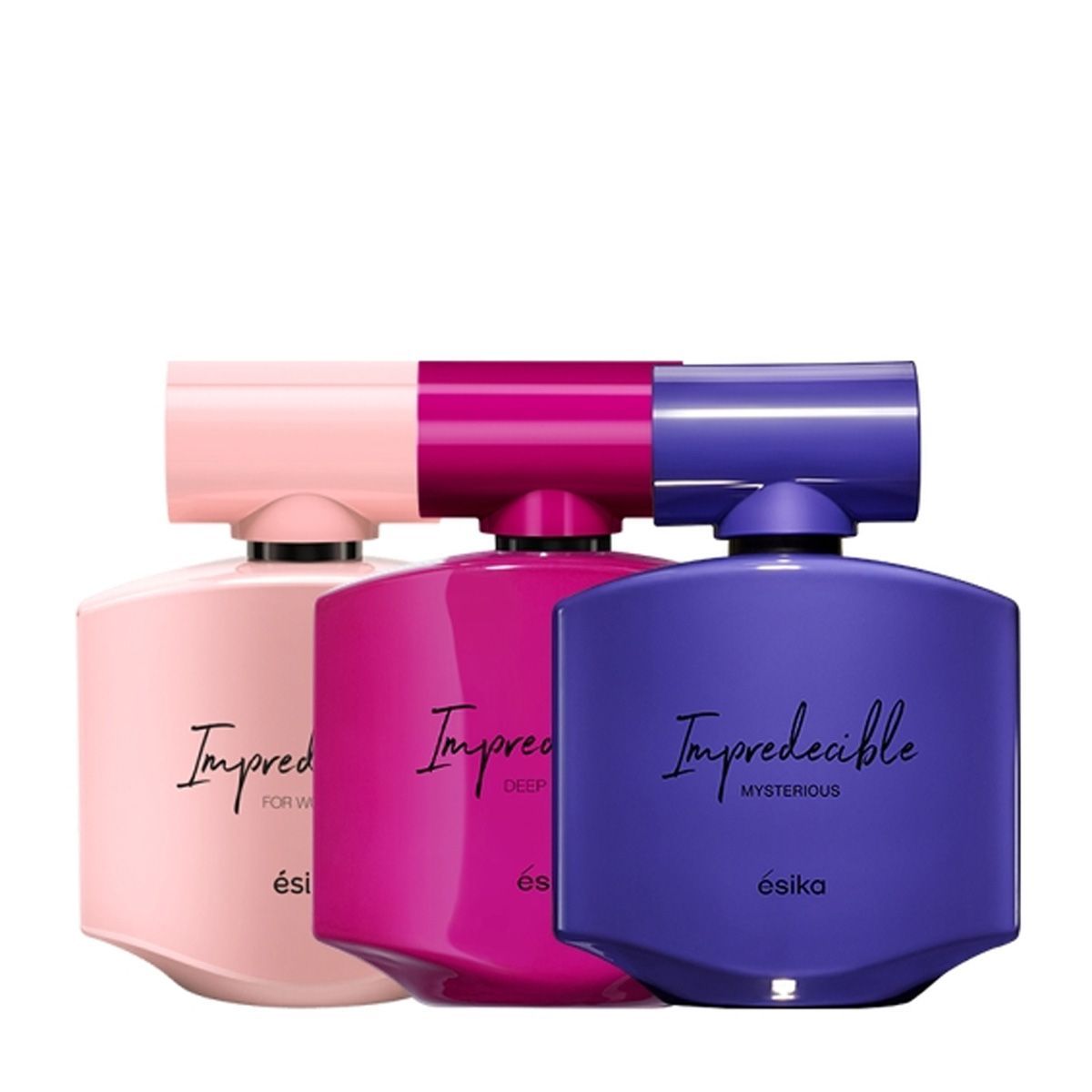 ESIKA - Coleccion Impredecible Clasico, Deep Rose y  Mysterious Perfume de Mujer Esika