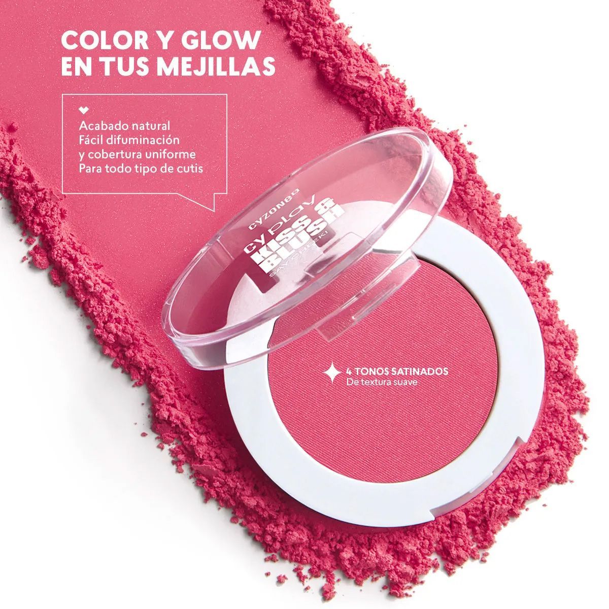 CYZONE - Rubor en polvo KISS Y BLUSH Say Cheek CyPlay