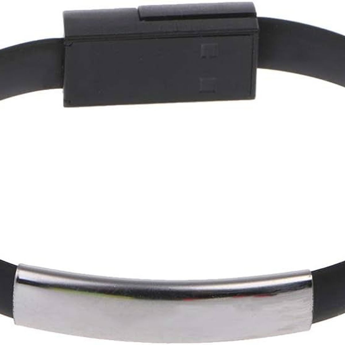 GENERICO - Cable pulsera conector universal usb/iphone 5 de silicona - verde