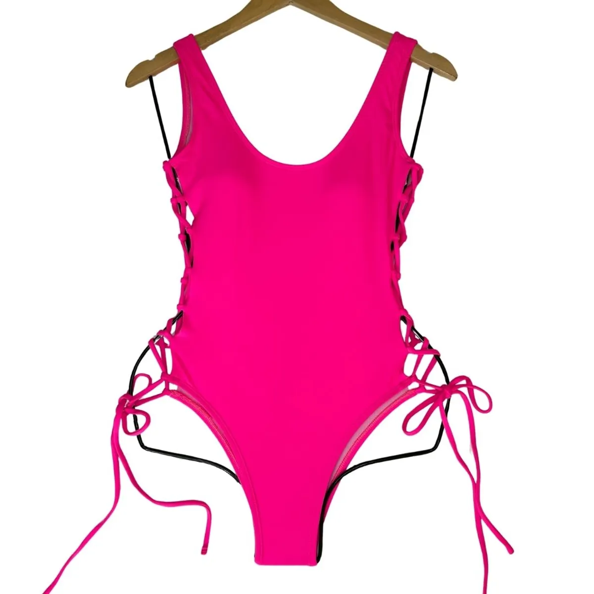 LIMA BIKINI - Ropa De Baño Entera Mujer Costado Descubierto Lima Bikini