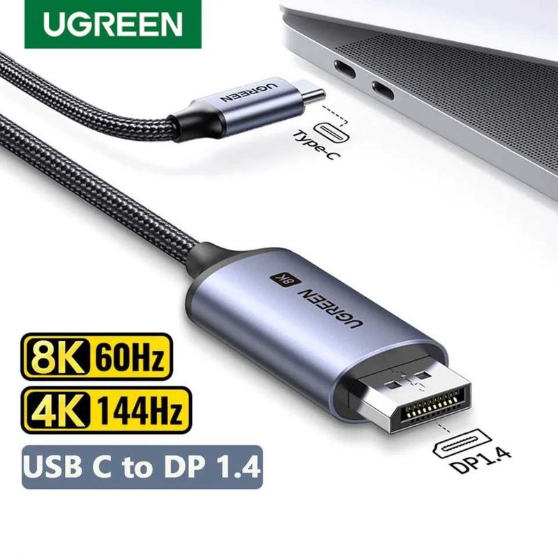 UGREEN - Cable DisplayPort DP 1.4 8K a USB-C Thunderbolt 3/4 UGREEN