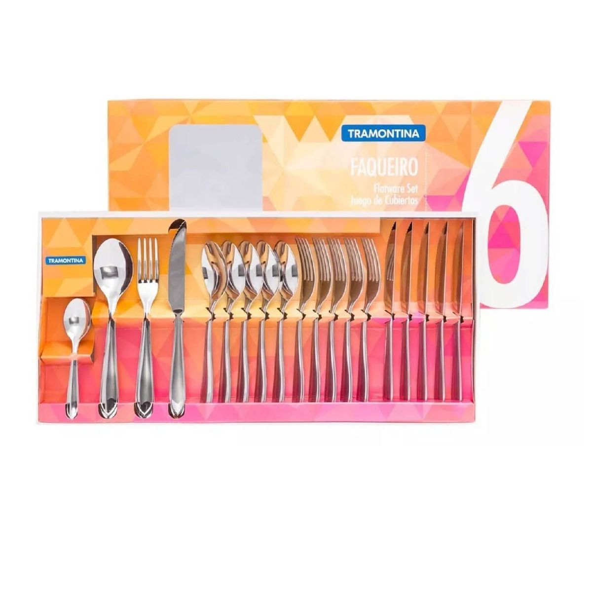 TRAMONTINA - SET Cubiertos  TRAMONTINA   x24 PZ ACE INOX