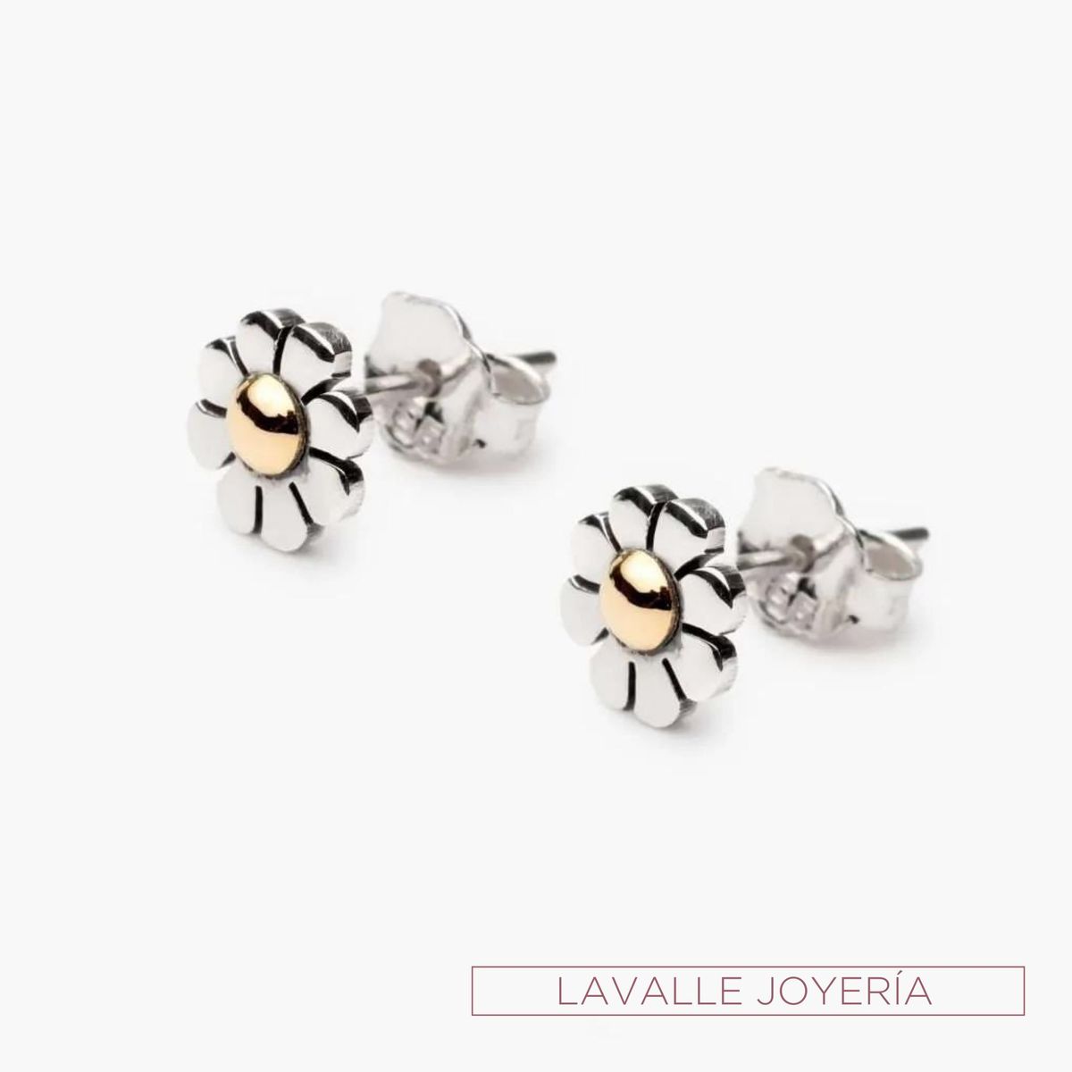 OEM - Arete de Oro 18k laminado y Plata Margarita Lavalle Joyeria