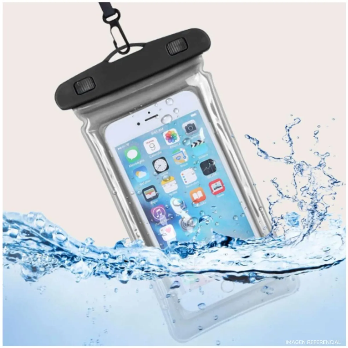 GENERICO - Bolsa impermeable funda de teléfono anti agua PACK X2