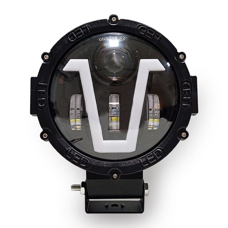 GENERICO - Faro Led Neblinero 40w Luz Blanca DRL Ámbar 4 Led Metálico