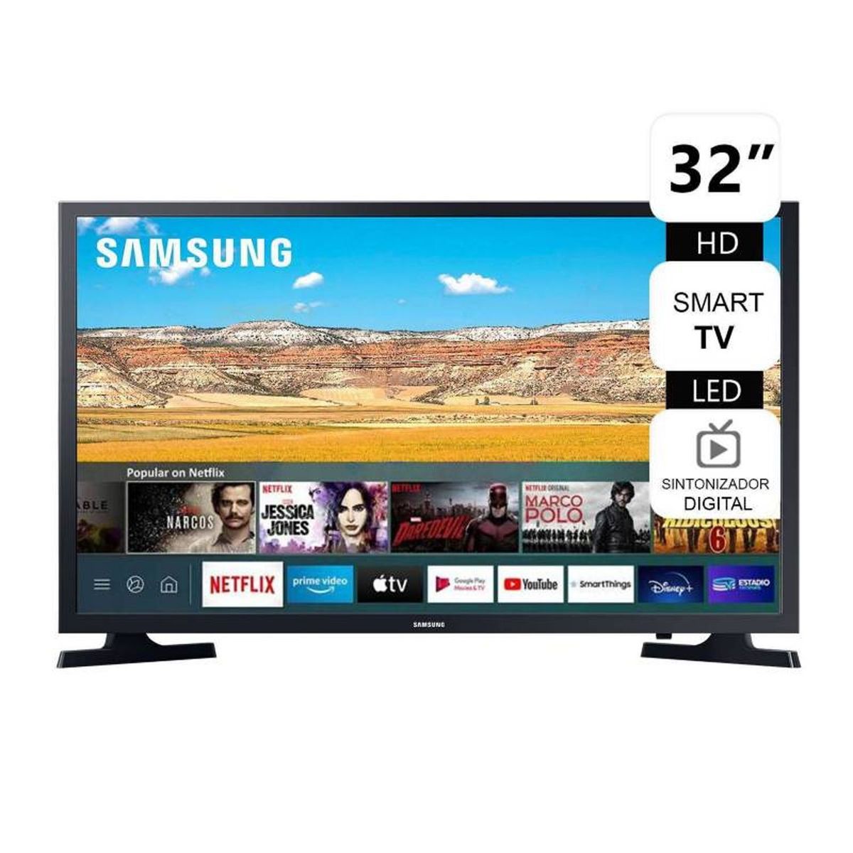 SAMSUNG - Televisor Samsung  32" HD Smart TV UN32T4202AGXPE