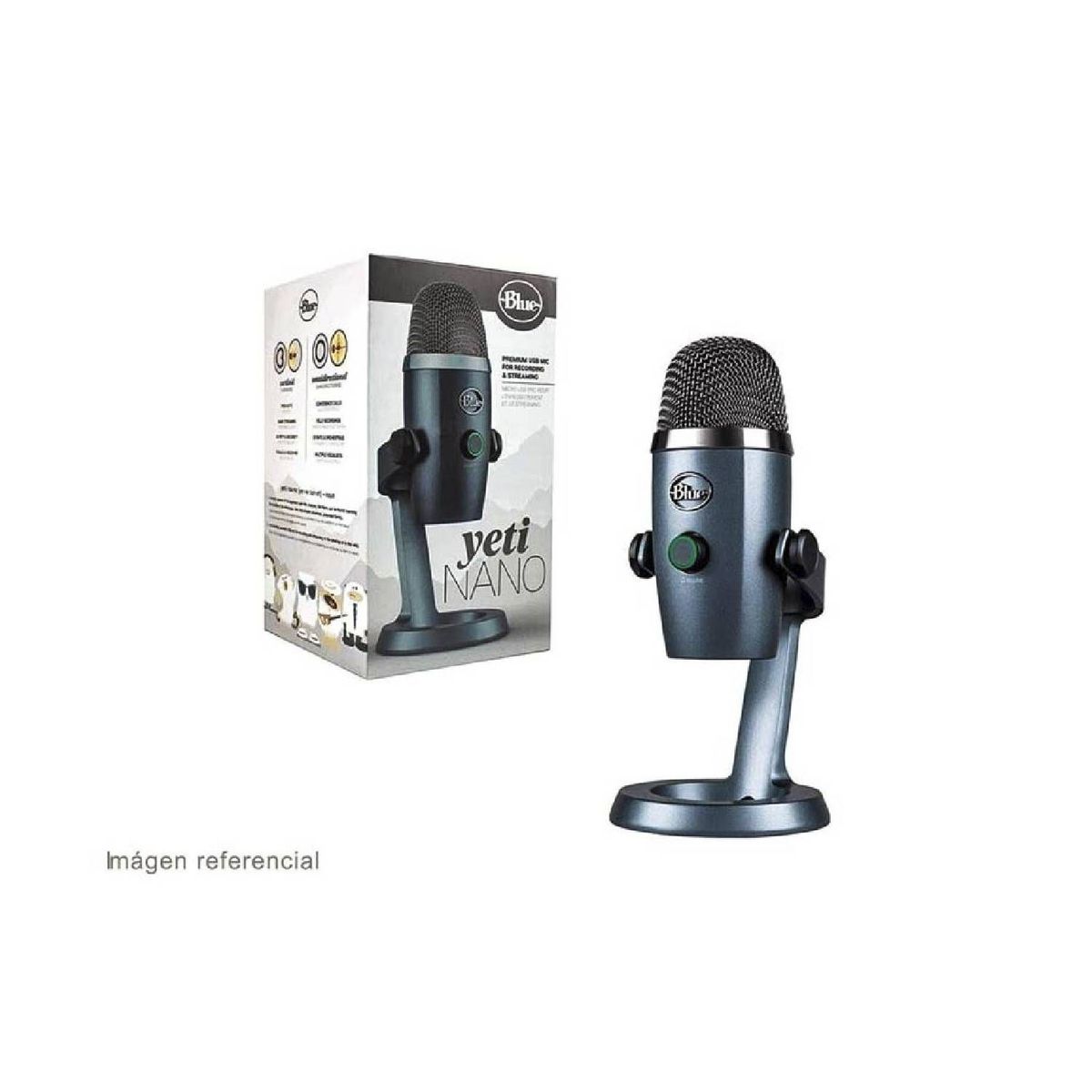 BLUE - Micrófono Blue Yeti Nano Usb Streaming Cardiod Omni Gray 988-000088