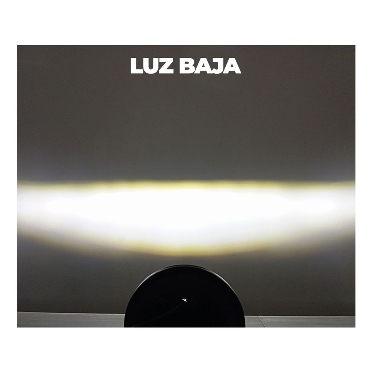 GENERICO - Faro Led Neblinero Luz Blanca Aro Dual 3 Cree Led Metálico