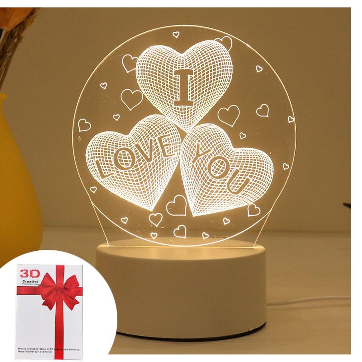 GENERICO - Lampara Led para el día del amor y la amistad - Love