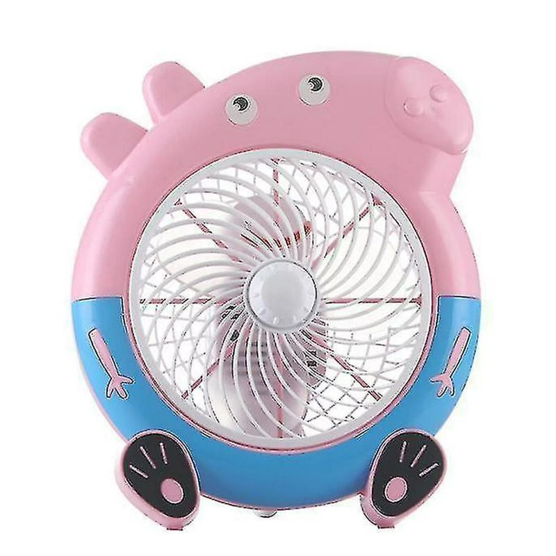GENERICO - Ventilador de mesa escritorio forma peppa pig