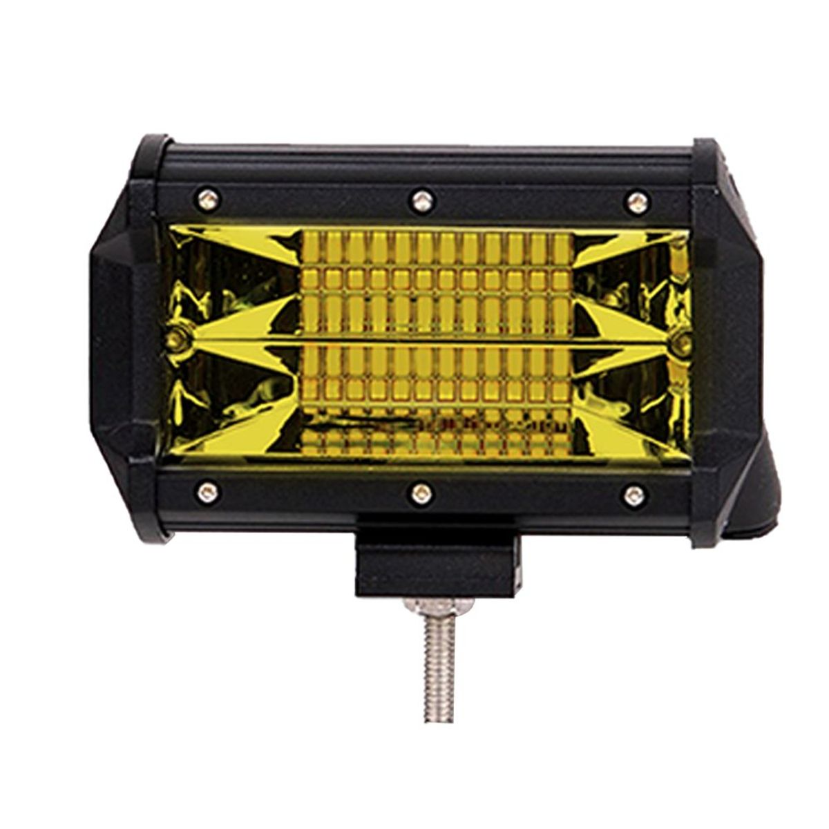 GENERICO - Barra Led Neblinero 120 W Luz Ambar 24 Leds Marca Lux Led