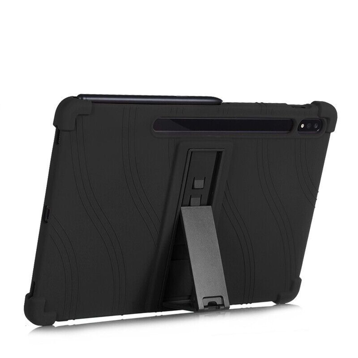 FUNDAANTIGOLPES - Funda Silicona Negro para tablet Samsung Galaxy Tab S8 - S7