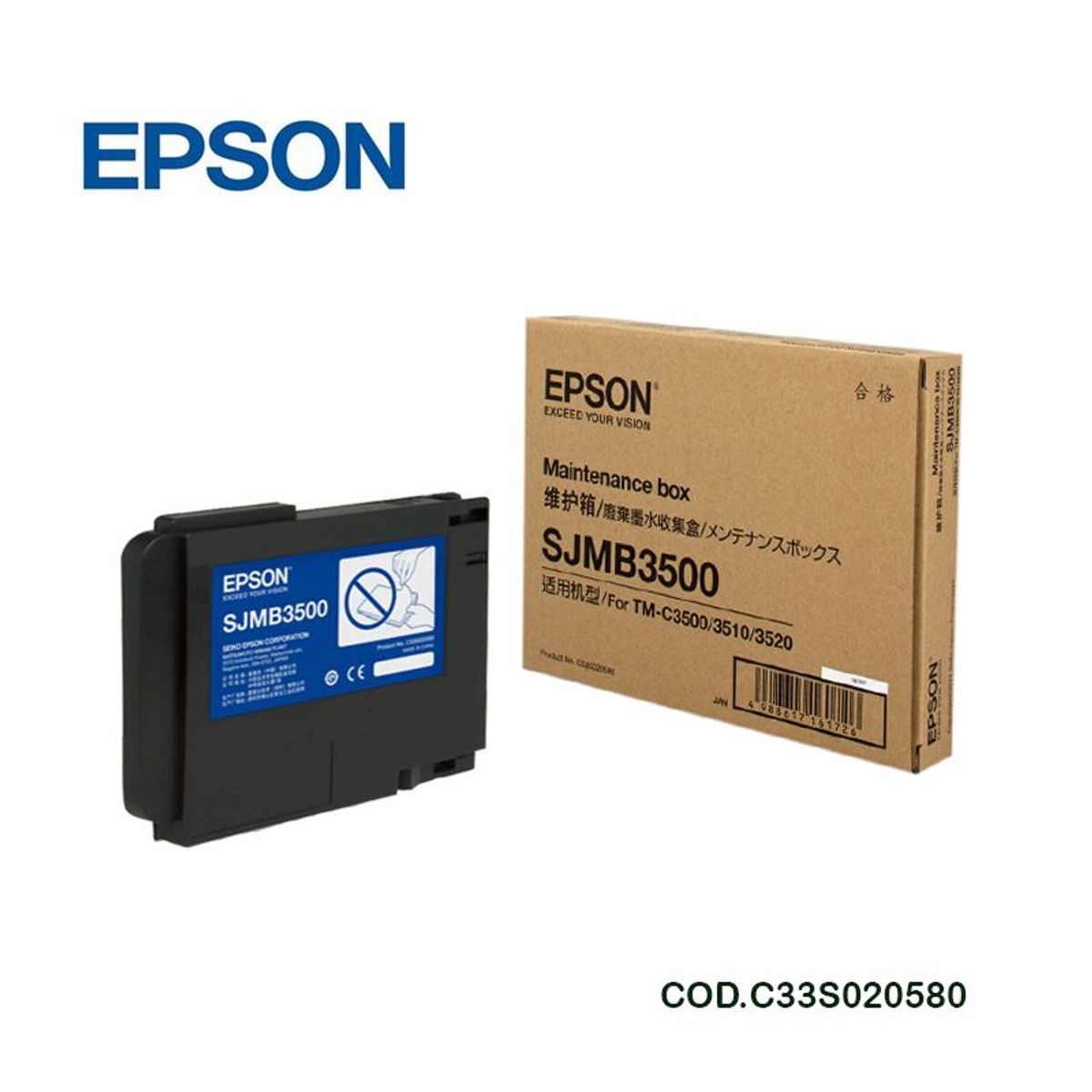 EPSON - Caja de mantenimiento Epson C33S020580 SJMB3500 serie TM-C3500
